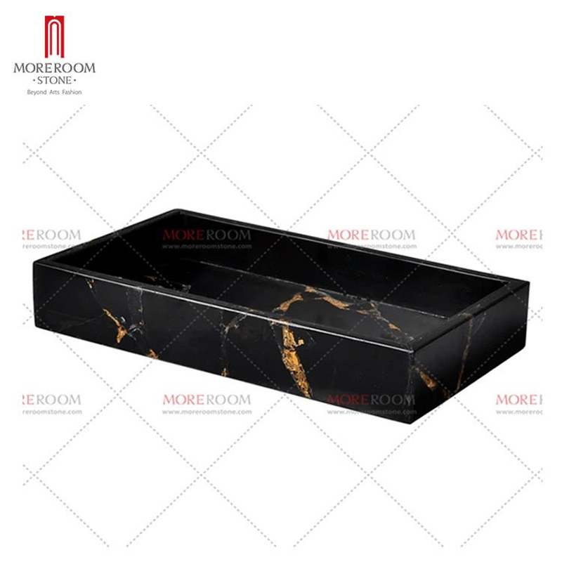 Black Gemstone with Gold Foil Bathroom Sets Lotion Pump Bottles