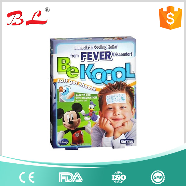 Fever Cool Patches, Headache Pain Relief Cooling Gel Patch L49
