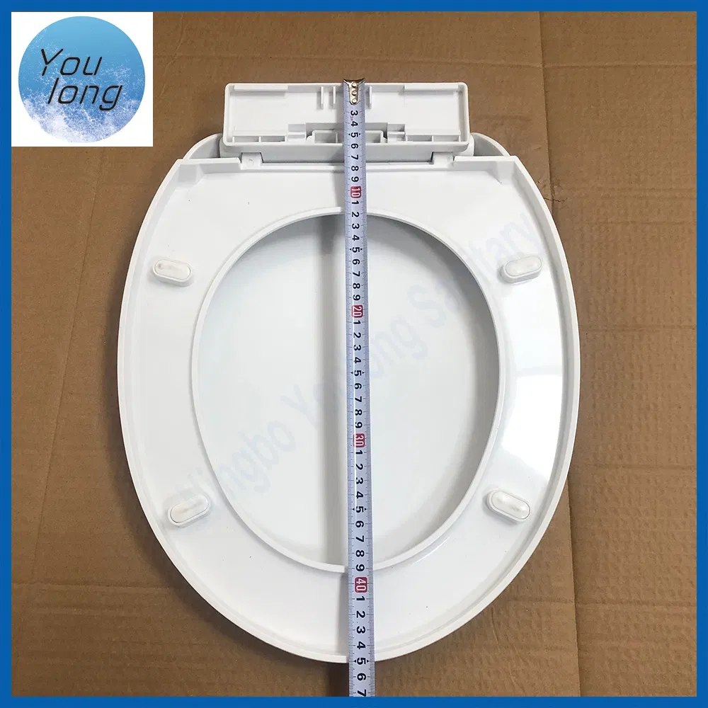 Economical Design Wc Toilet Seat with Plastic Soft Close Hinge Set