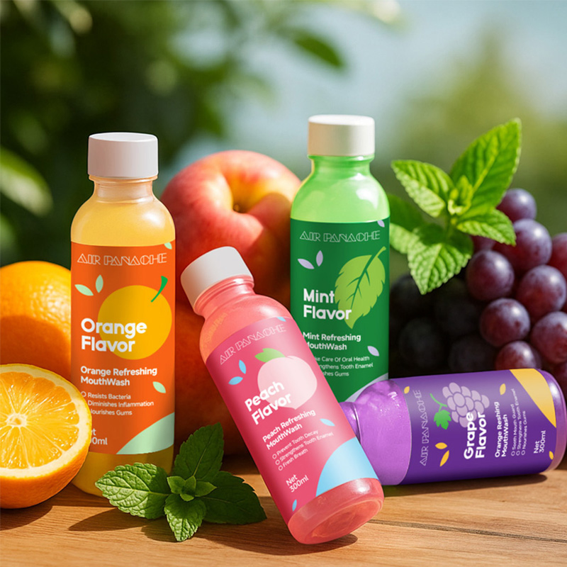 OEM Custom Private Label Peach Mint Orange Grape Fragrance Mouthwash Oral Care Mouthwash