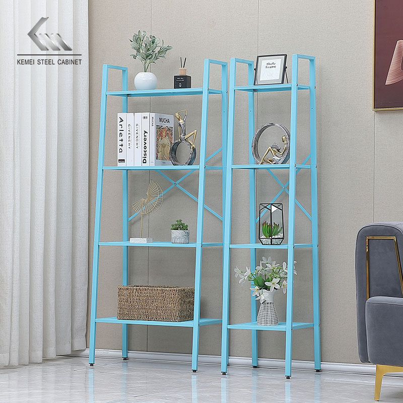 Металлическая лестница-стеллаж Kemei, 4 полки