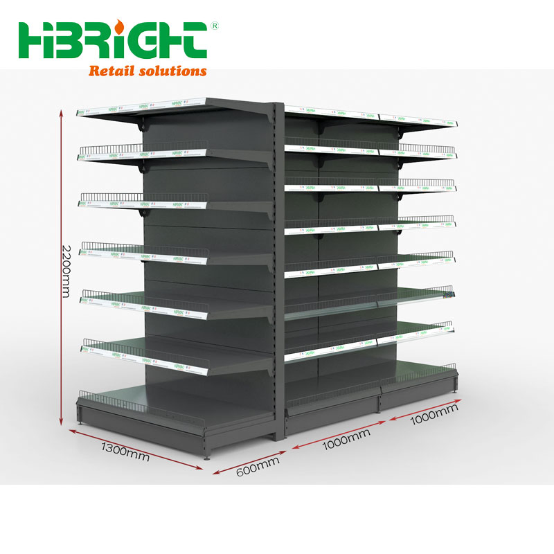 Wholesale Grocery Metal Supermarket Shelf Gondola Shelving Rack for Retail Store