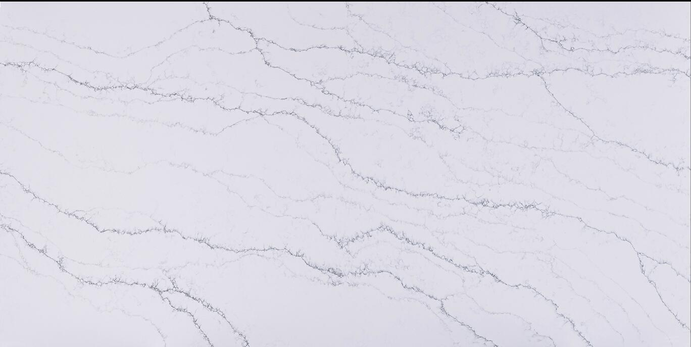 Artificial Engineered white grey blue vein marble looks Quartz Slabs for kitchen/bathroom/vanity Countertops