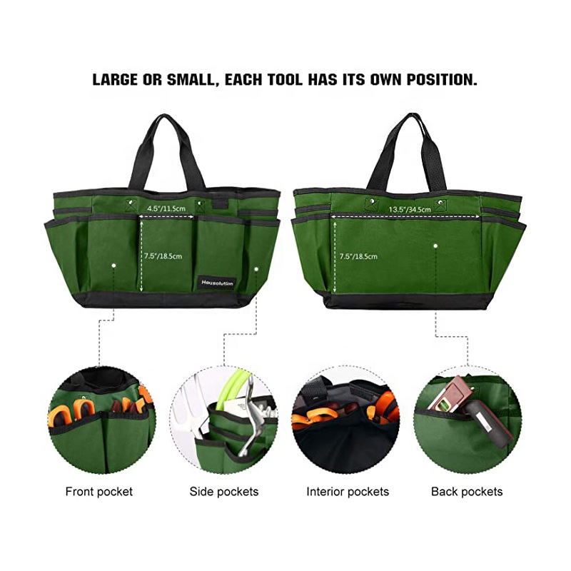 Сумка садовая холщовая Housolution с карманами