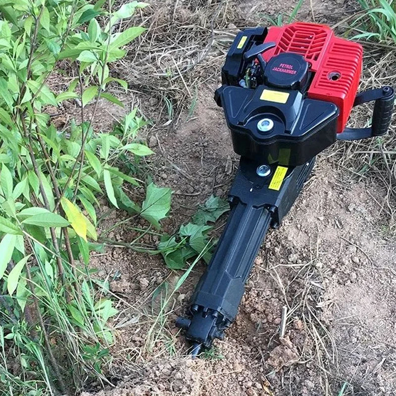 Бензиновый перфоратор 2-тактный портативный для камня