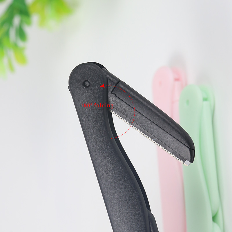 Double-Headed Precision Grooming Slim Reusable Women's Stainless Steel Eyebrow Shaving Razor