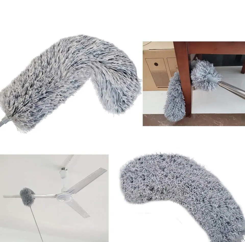 Bendable Extension Pole Microfiber for Ceiling Dust Cleaning Duster