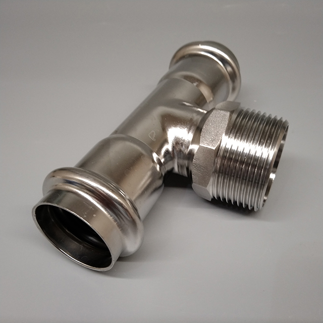 Food Grade SS304 SS316 Stainless Steel Pipe Fittings Tee