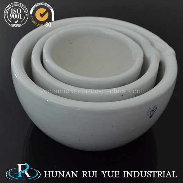 Фарфоровая ступка и пестик из оксида алюминия