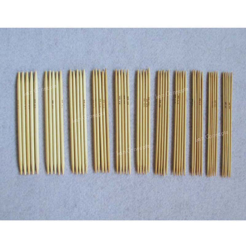 11 Sizes Double Pointed Stainless Steel Knitting Needles Crochet Hook