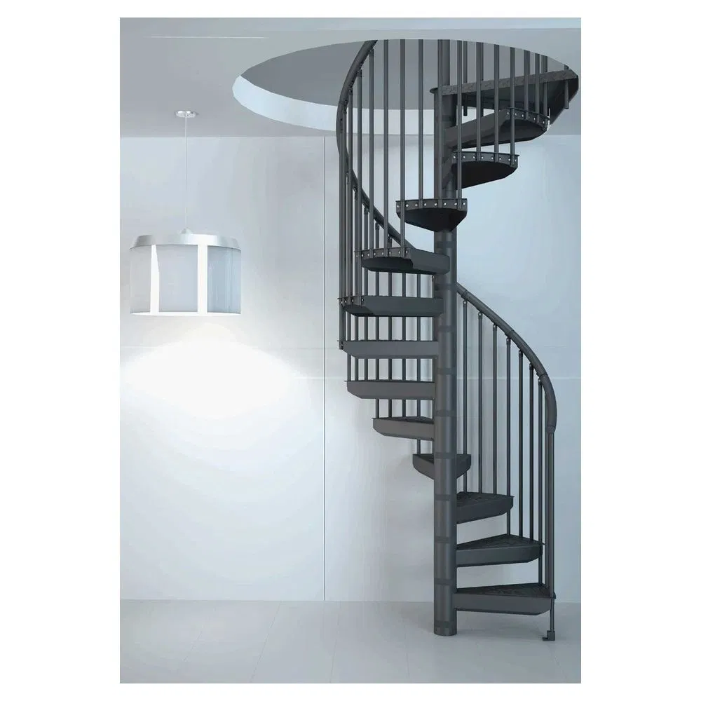Orient Spiral Stair Heavy Duty Metal Frame Industrial Style Factory Warehouse Staircase