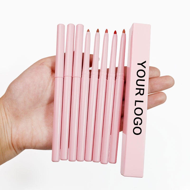 Wateproof Twist up Matte Lipliner Private Label Makeup Retractable Pink Lip Liner