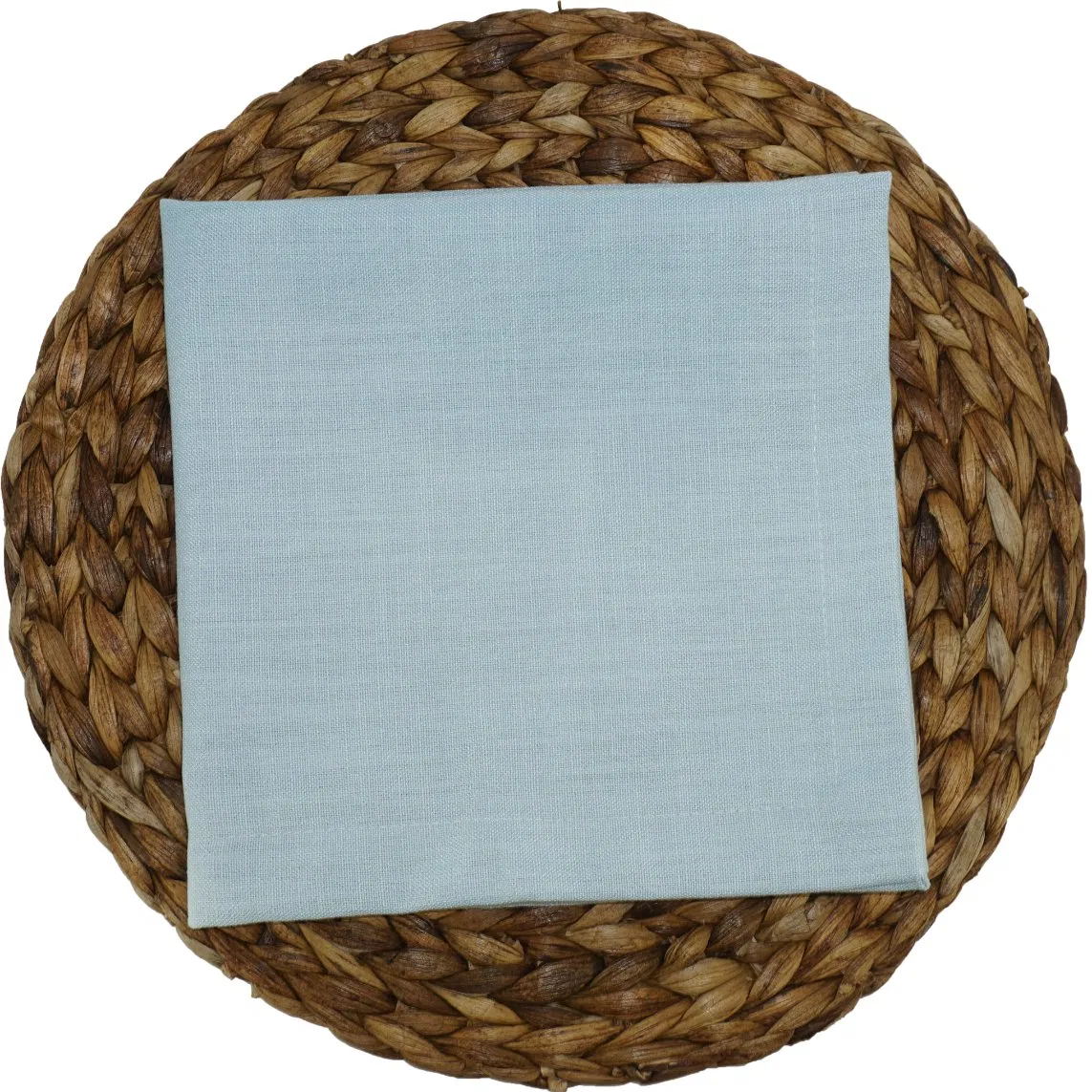Water Blue Linen Like Solid Slub Texture Napkins Table Napkin
