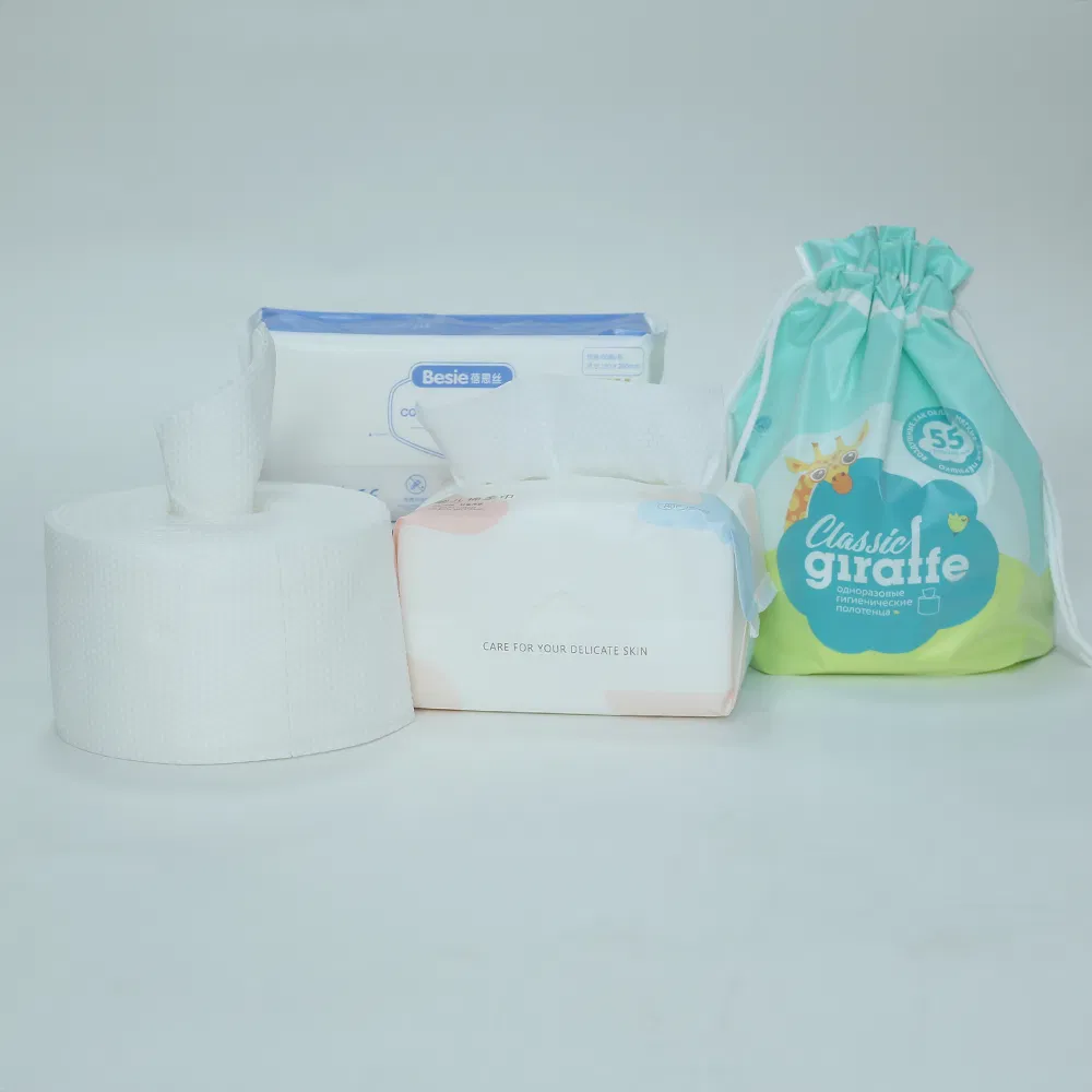 China Factory Disposable Non-Woven Fabric Towel Cleaning Towel for Skin Cleaning