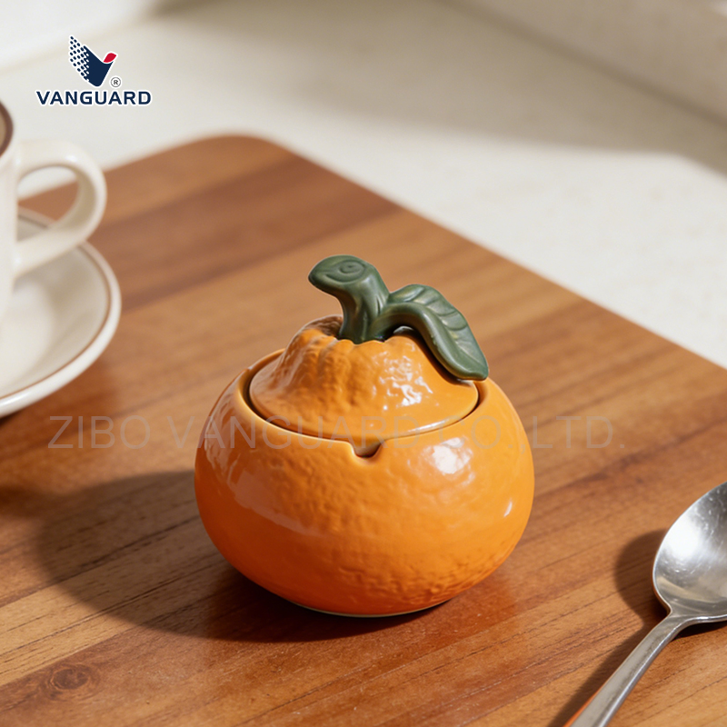 Orange Shape Ashtray Resin Statue Custom Resin Collectable Ornament for Home Decor