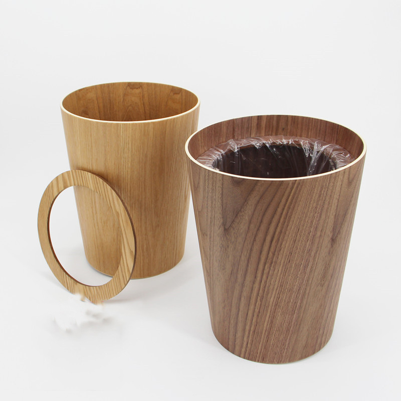 Японский деревянный мусорный бак, минимализм