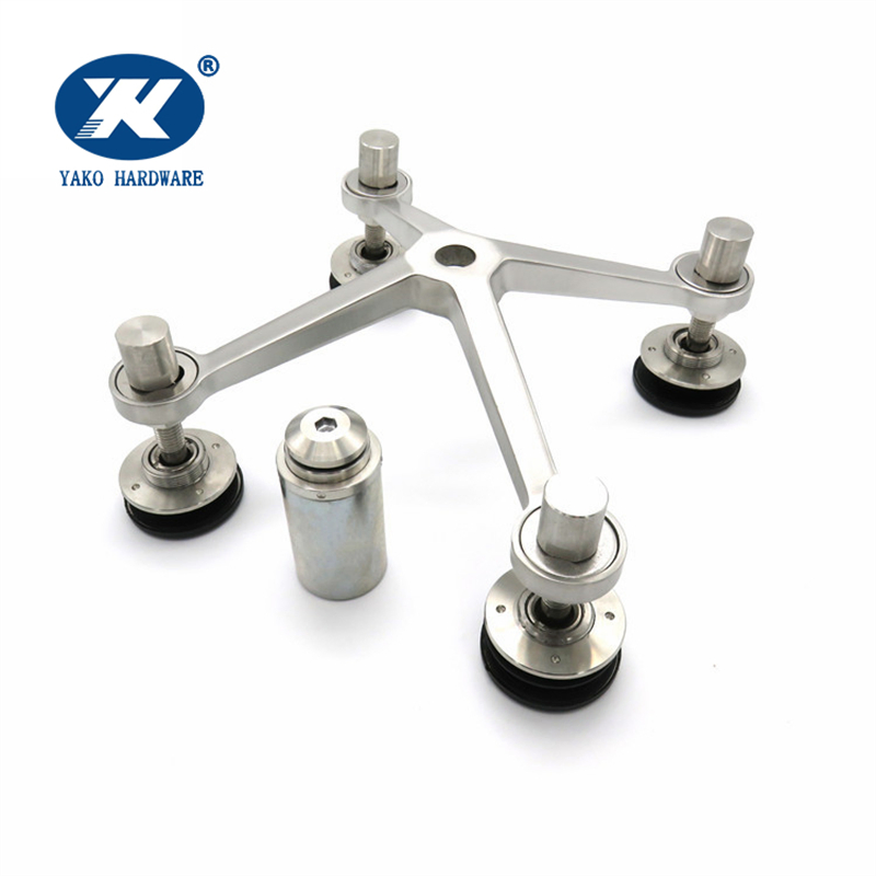 Glass Fittings Buildings Glazing 4 Arm Way Curtain System Wall Spider