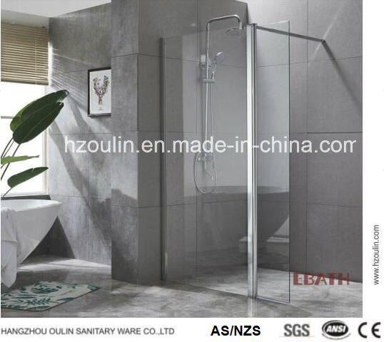 Walk in Glass Panel with Side Foldable Panel-Nano Design Glass
