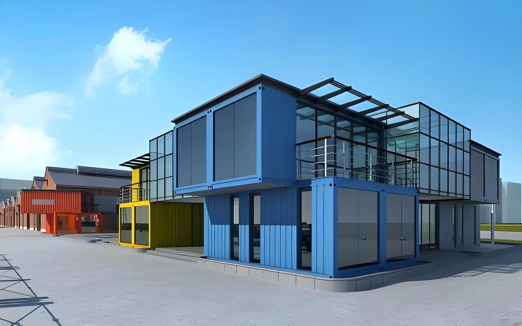 Low Cost Modern Design Prefab Milk Tea Shop Coffee Shop Homes Tiny Modular Container House for Sale