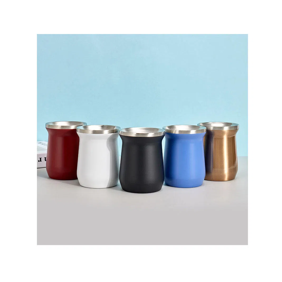 Термокружка для мате 240 мл, вакуумная, нержавеющая сталь