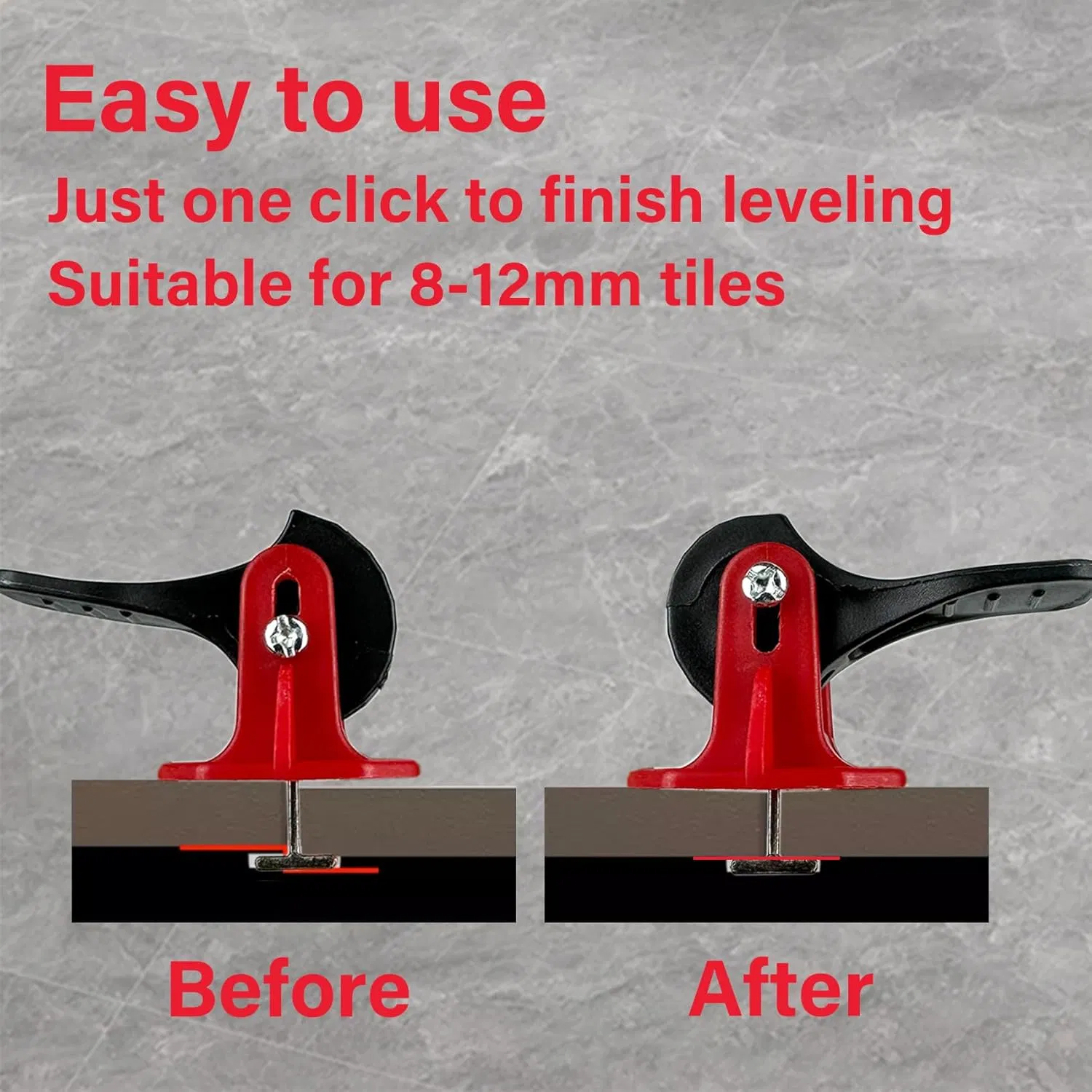 Tile Leveling System Tools Kit Tile Spacers Reusable Floor Compounds Adjustable Replaceable Spare Steel T-Pin