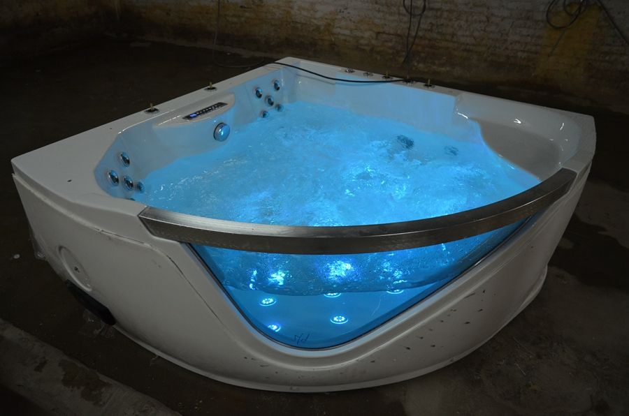 Угловая ванна HS-B290 для двоих с гидромассажем