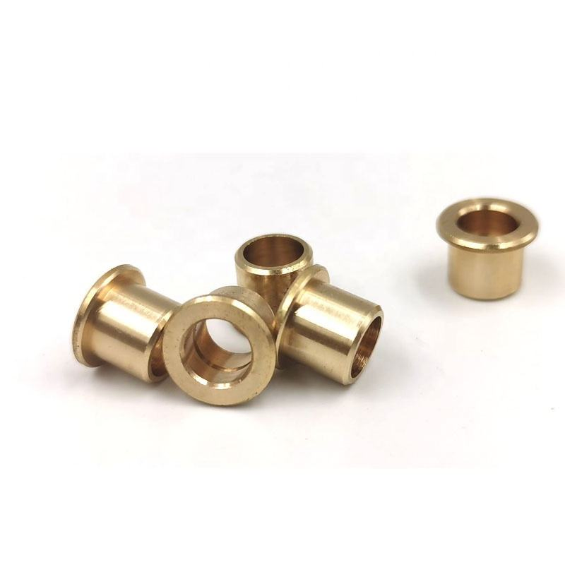Custom Thin Wall Brass Small Bush Bronze Flange Guide Bushing