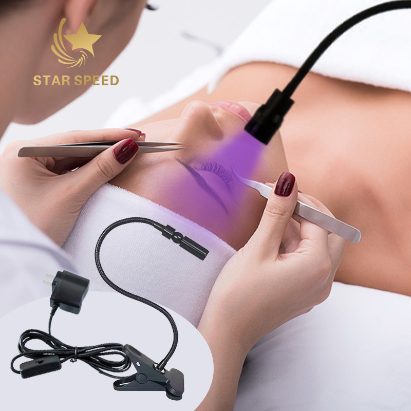 Starspeed UV Lamp for Eyelash Extension LED Eyelash Glue Lamp Clip UV Lamp