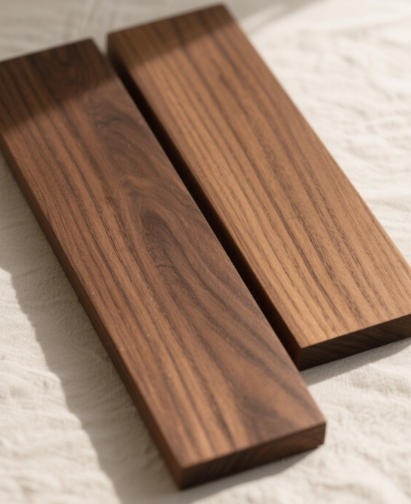 Durable Black Walnut Wood Treads for Stylish Staircases and Interiors