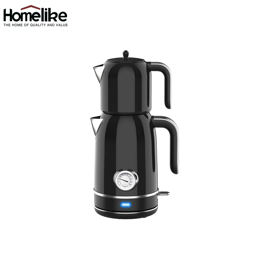 Factory Tea Maker Machine Turkey Portable 1.7L Electric Automatic Hotel Coffee and Tea Kettle Tray Set