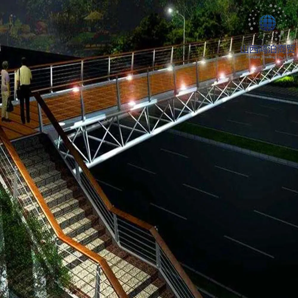 Heavy-Duty Bridge Structure with Enhanced Safety Features for Industrial Use
