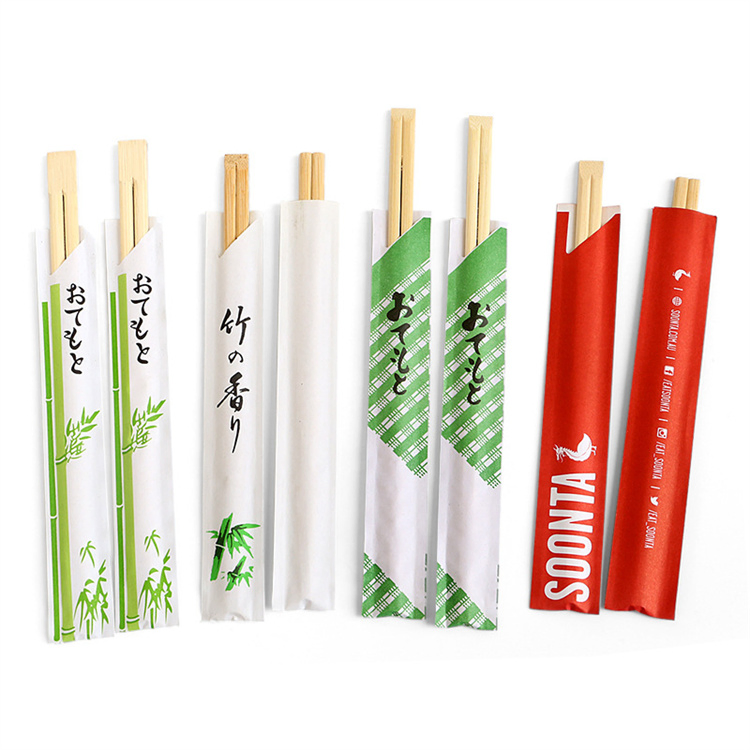 High Quality Customizable Bulk Cheap Japanese and Korean Printing Reusable Bamboo and Wood Sushi Chopsticks