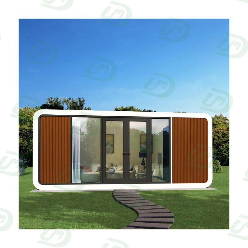 Modern Elegant Design Prefab Container Homes Apple Cabin Office Pod Hotel for Living Enjoying Vacation Woring