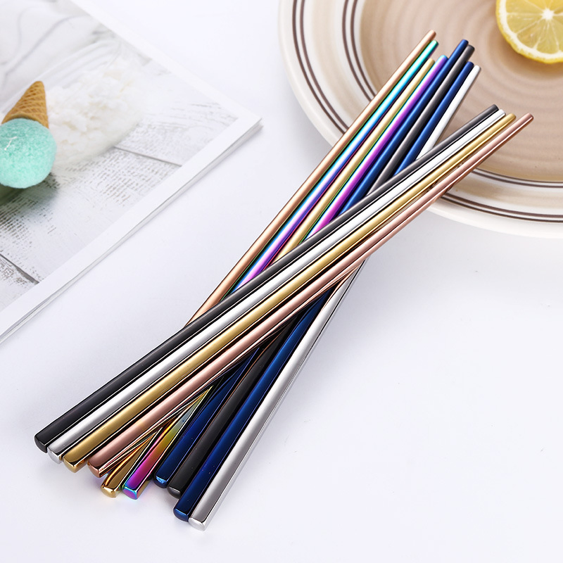 Food Grade Reusable Stainless Steel Chopsticks Korean Japanese Chopsticks