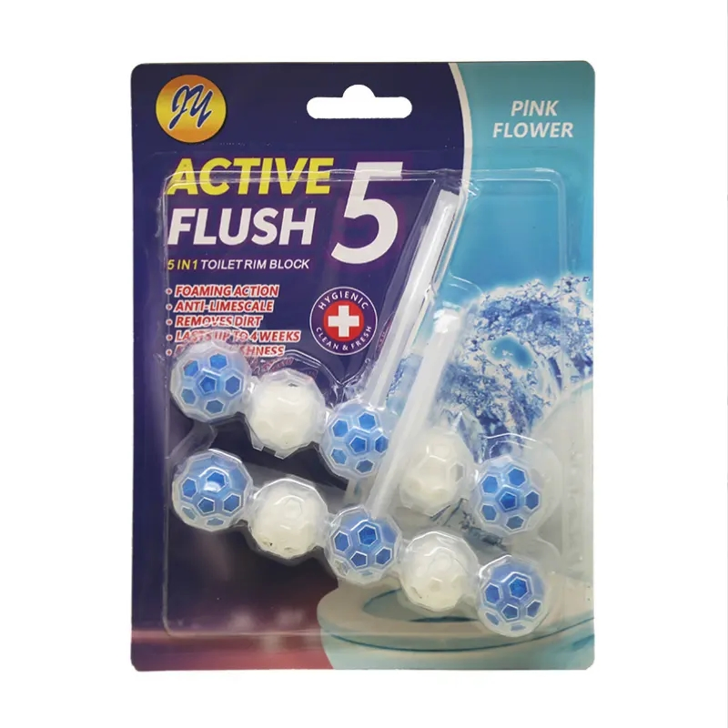 Best-Selling New Colorful 5 Ball Hanging Flush Toilet Scented Rim Cleaner
