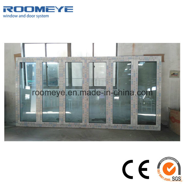 European Style Hot Sale Double Glass Aluminum Frame Folding Door