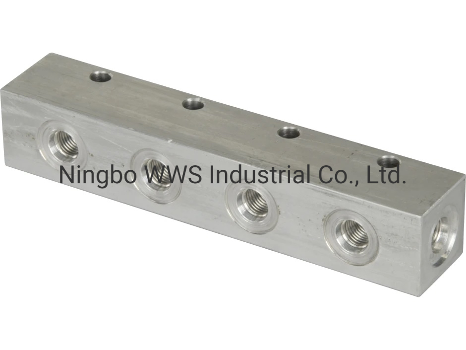 Customed Ultra Precision Hydraulic Manifold Block by CNC