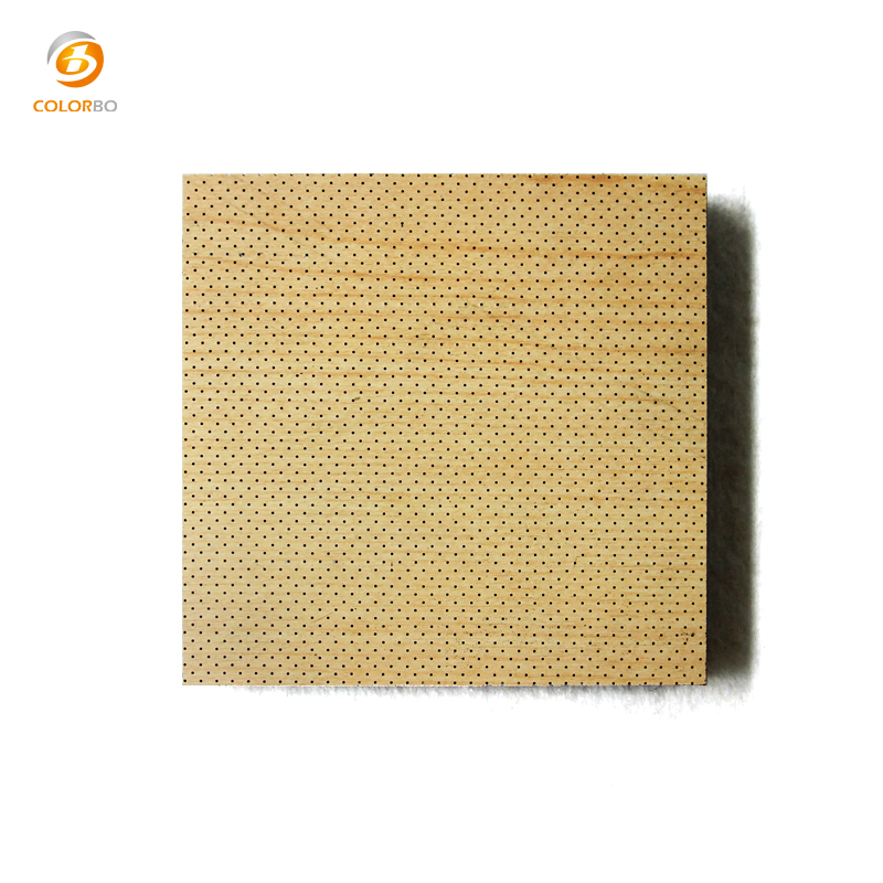 Class A Fireproof MGO Sound Absorption Micro-Perforated Wood Panel