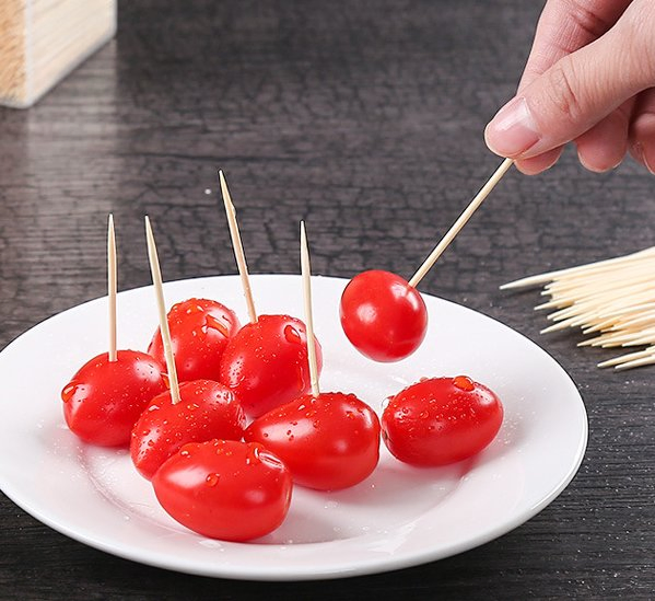 High Quality Bamboo Toothpicks with Case for Home Restaurant Hotel