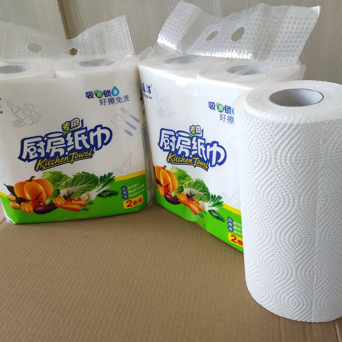 High Quality and Latest Design Kitchen Paper Roll Towel Paper