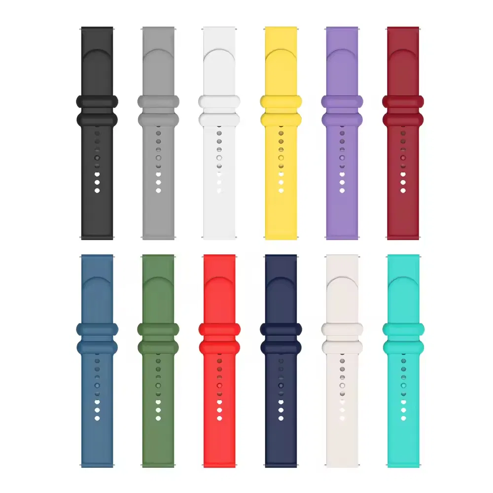 High Quality 18mm 20mm 22mm Quick Release Silicone Wristbands Watches Bands Belts Customized Rubber Watch Straps