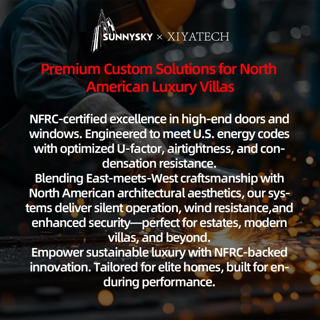 Sunnysky Factory Wholesale Automatic Soundproof Waterproof Security Black Frame Full View Tempered Glass Garage Doors