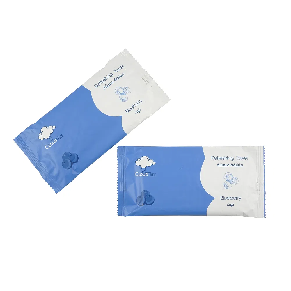 Customized Scents Refreshing Wet Towel Wet Tissue for Airlines Hotel Restaurants