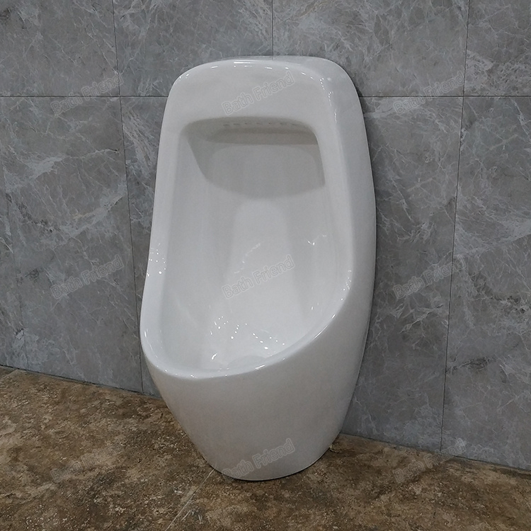 Super Mall Hotel Used Top Spud Flush Valve Waterless Hanging Toilet Ceramic Urinals with Installation Screws