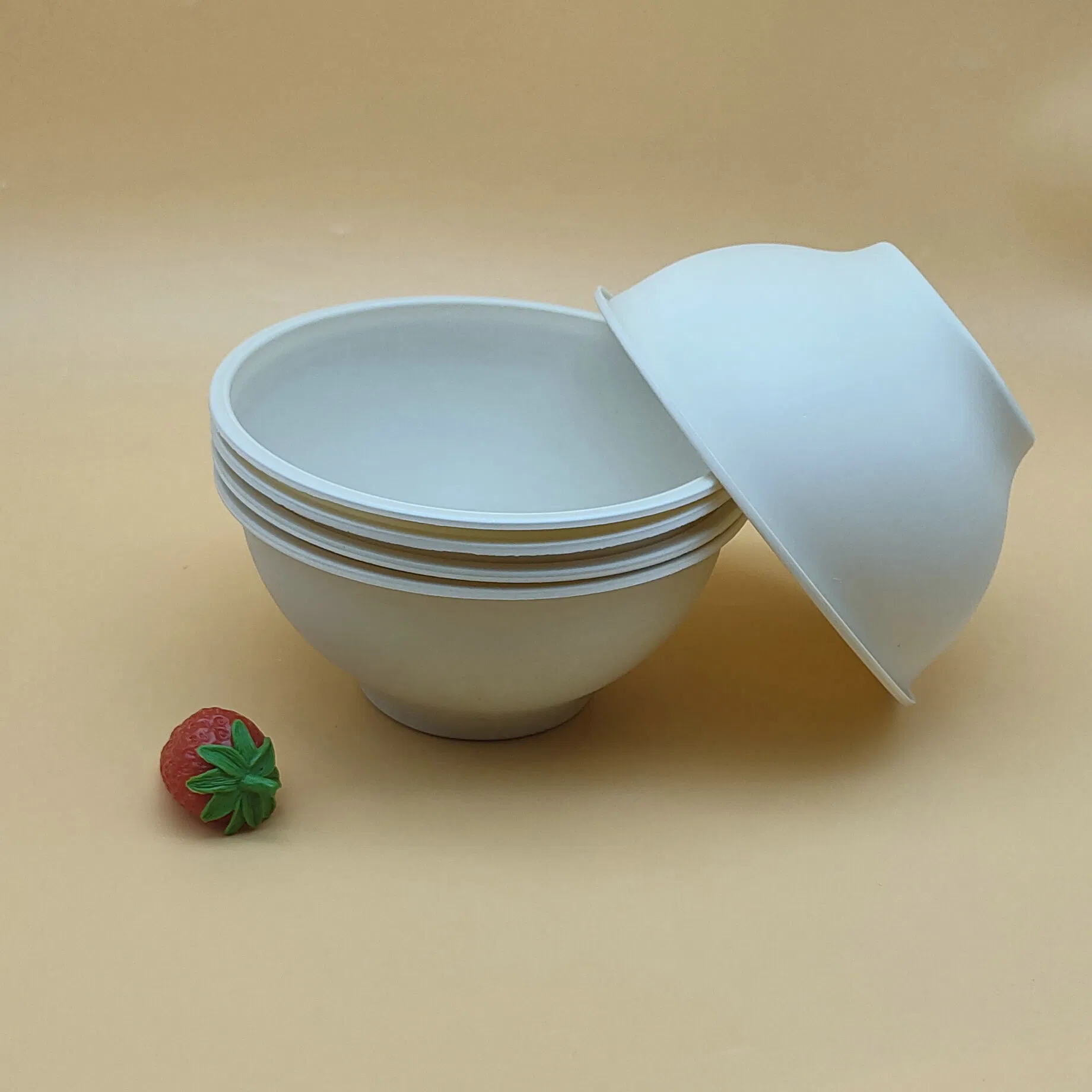 Biog Corn Starch Soup Bowls for Sale Cheap Compostable Take out Round Noodle Bowls