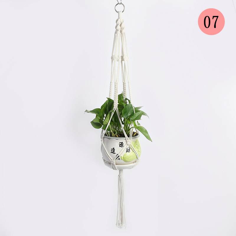 Bohemian Style Macrame Plant Hanger for Elegant Home Displays