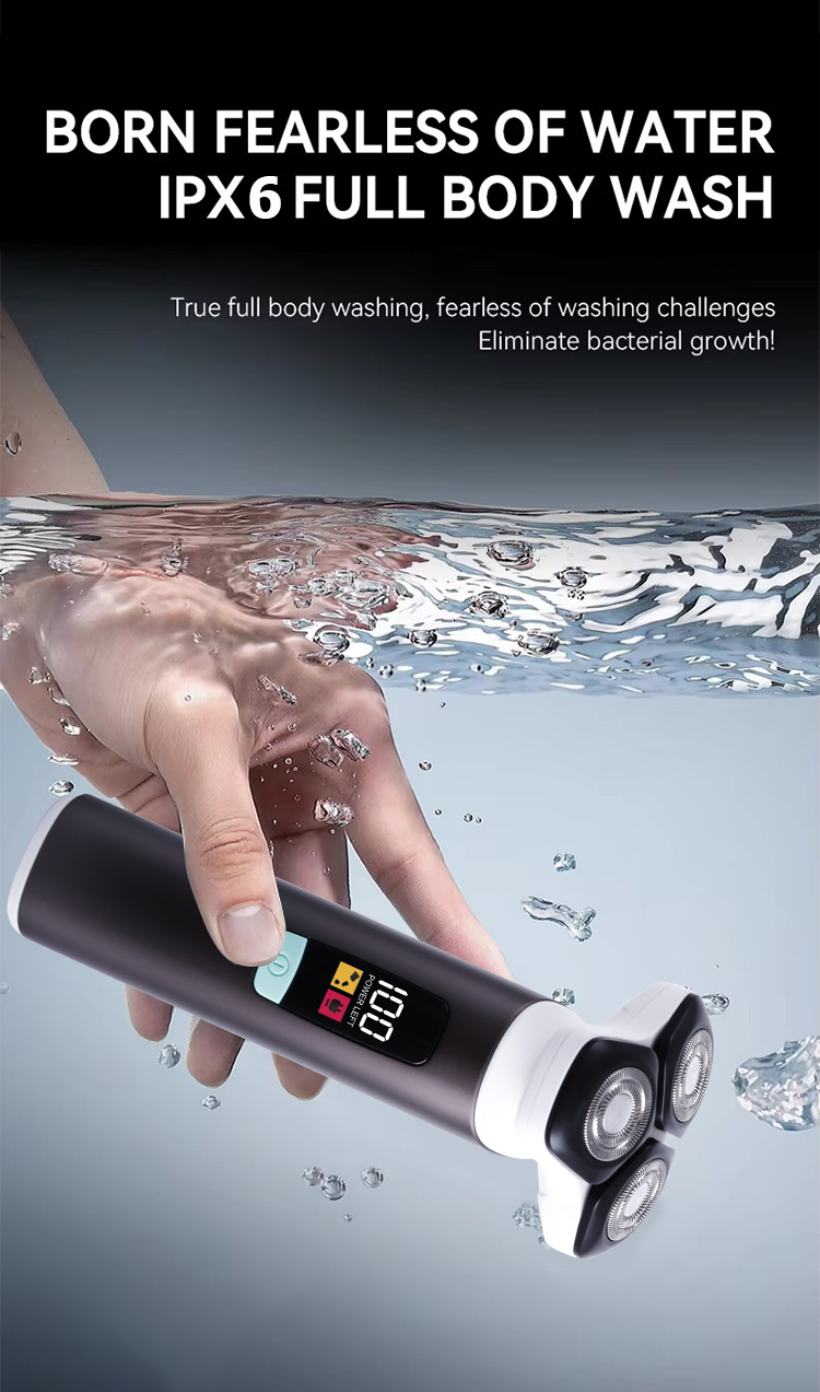 USB Rechargeable Electric Shaver for Men 4D Floating Cutter Head Beard Trimmer New Reciprocating Foil Shaver