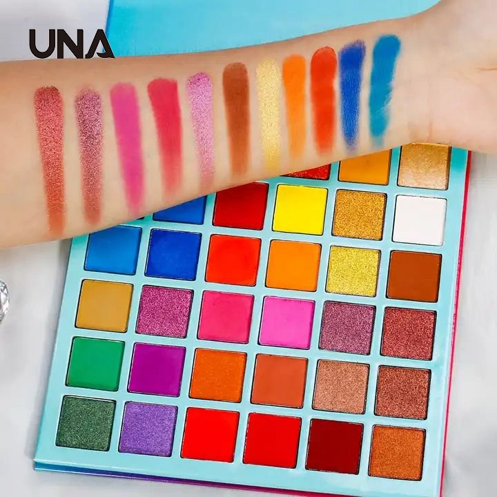 Wholesale Custom Logo High Quality Matte Shimmer Colorful Glitter Eye Shadow Palette 36 Rainbow Color Eyeshadow Palette