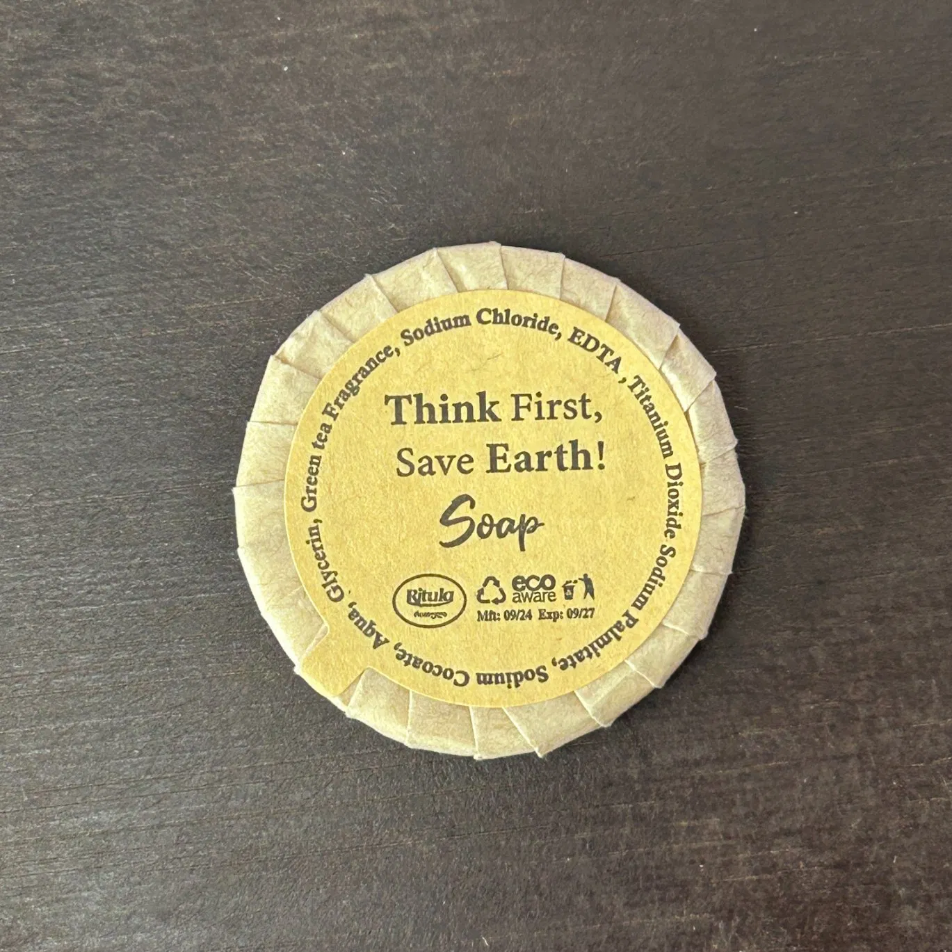 Wholesale High Quality Disposable 30g Soap for Hotel Using with Customizable Kraft Paper Packing