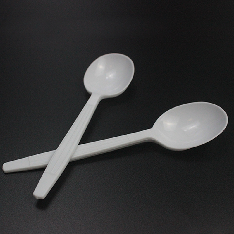 Disposable Plastic Cutlery PP Heavy Duty Soup Spoon
